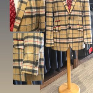 Evening Wear Men Jacket - Charcoal Satin Peak Lapel