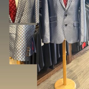 Evening Wear Men Jacket - Crimson Red Paisley